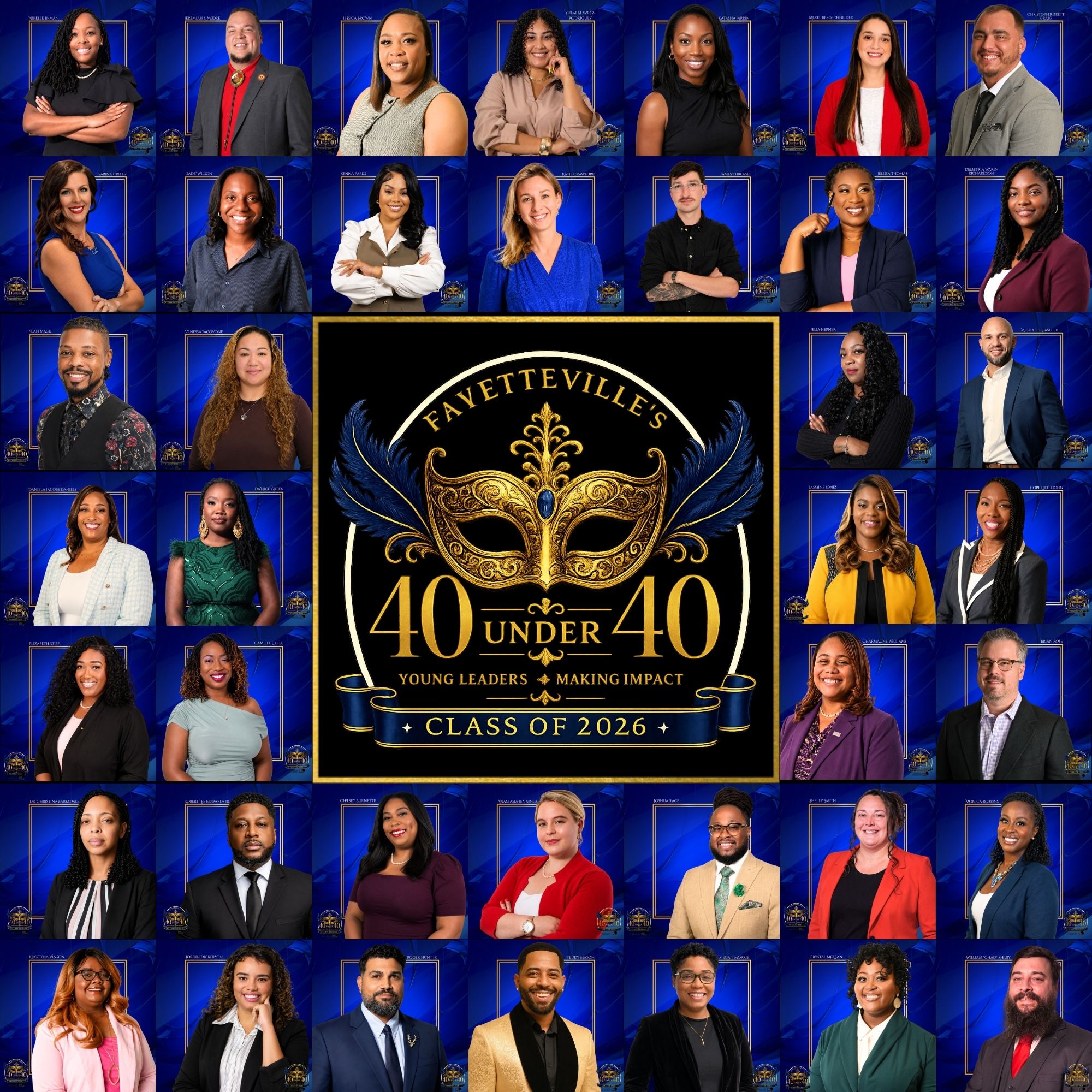 Fayetteville's 40 Under 40 Class of 2026